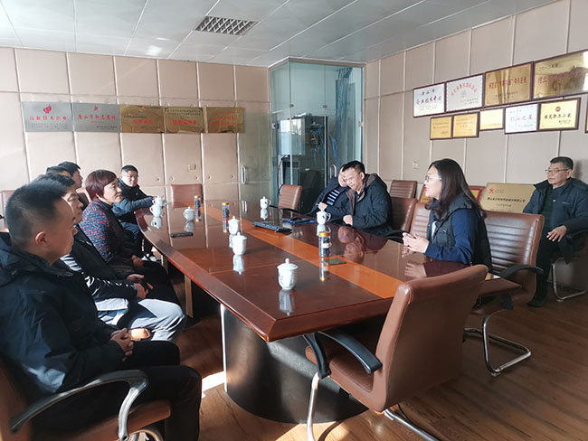 La Federación de Industria y Comercio de Shandong visitó la empresa Tangshan Jinsha